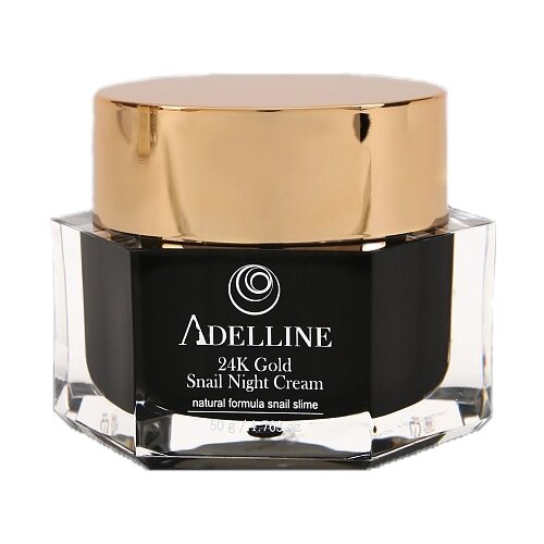 Adelline крем для лица 24K Gold Snail Night Cream, 50 мл adelline 24k gold snail essence сыворотка для лица 50 мл