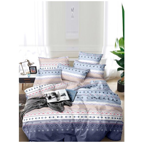 фото Постельное белье simple house "лурей" семейное пододеял 145х215 2шт наволочка 50х70 см 2 шт простынь 240х215 см