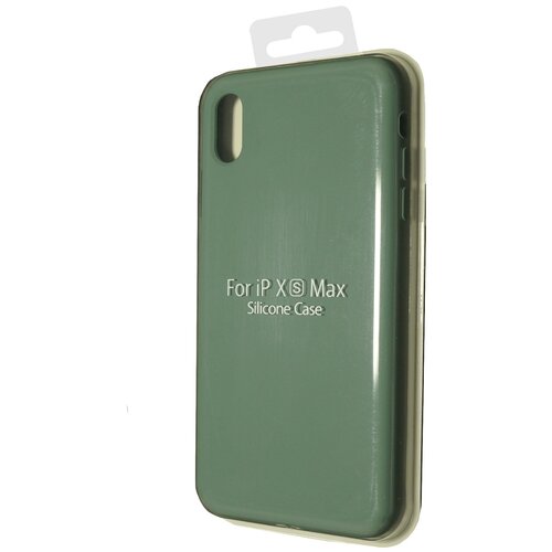 фото Чехол- накладка для iphone xs max silicone case nl закрытый хвойно- зеленый (58)