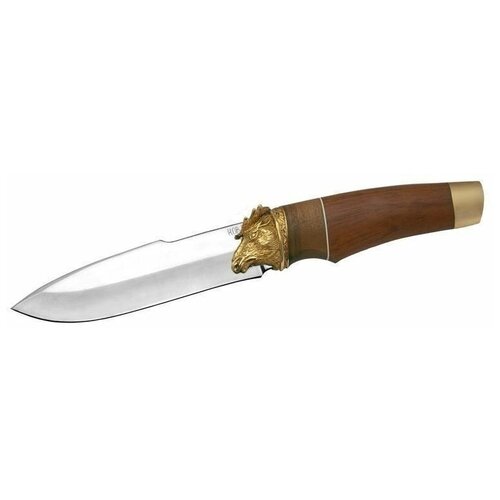 Охотничий нож Койот, сталь 95Х18, рукоять дерево, латунь