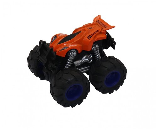 Машинка гоночная Funky Toys die-cast, 4х4, фрикционная, двойной реверс, оранжевая (FT61034), Funky Toys