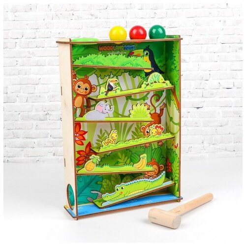 WoodLand Toys Стучалка «Горки. Джунгли»