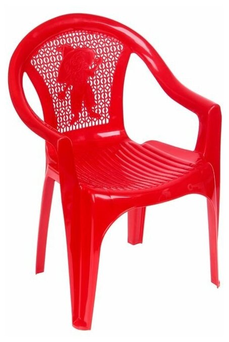 Кресло детское, 380х350х535 мм, цвет красный