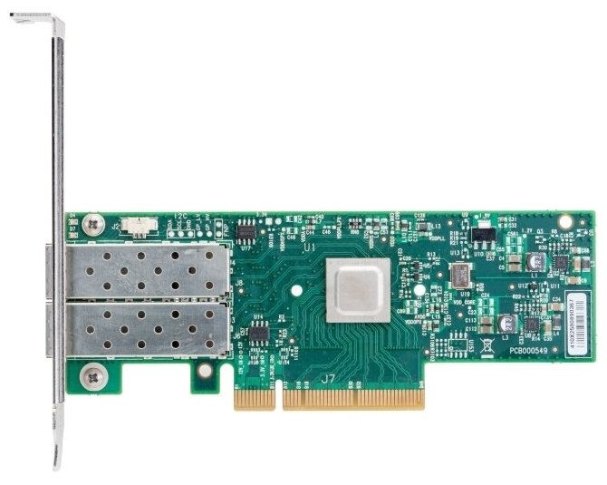 Mellanox ConnectX-4 EN network interface card, 25GbE dula-port SFP28, PCIe3.0 x8, tall bracket, ROHS R6, 1 year