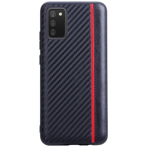 фото Чехол накладка g-case carbon для samsung galaxy a02s sm-a025f (самсунг гэлакси галакси а02с), черная