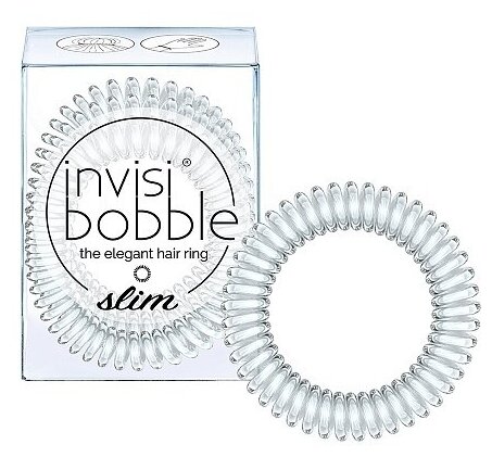 Invisibobble Резинка-браслет для волос Crystal Clear, с подвесом, 3 шт (Invisibobble, ) - фото №2