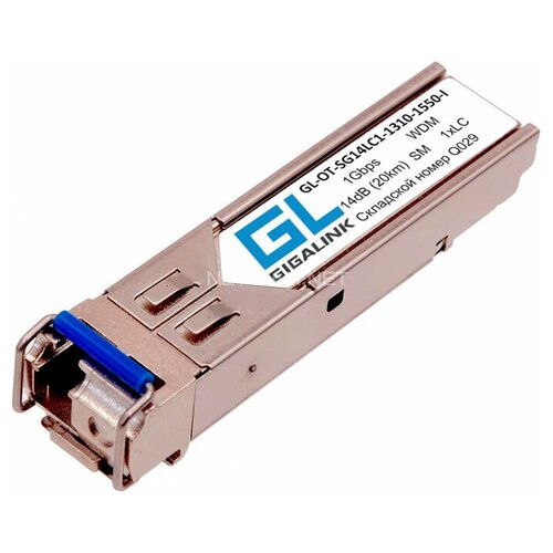 Трансивер GIGALINK (GL-OT-SG14LC1-1550-1310-I) acd sfp 155bidi3 20 sfp 155mbps bidi lc sm 20 km tx rx 1310 1550nm