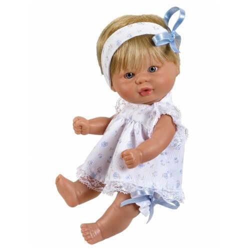 фото Asi asi кукла виниловая аси (asi) пупсик в легком голубом платье (20 см)