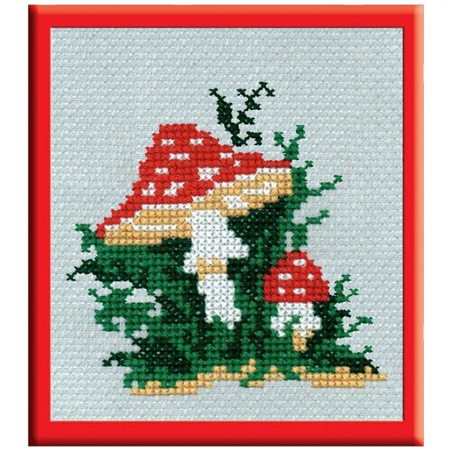 фото Набор для вышивания "мухомор", 12x12 см, арт. 208 рс-студия