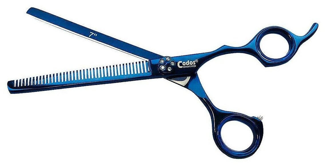 фото Ножницы Codos СТ-7 Филировочные Нержавеющая Сталь 7' 18 см, синий 325106