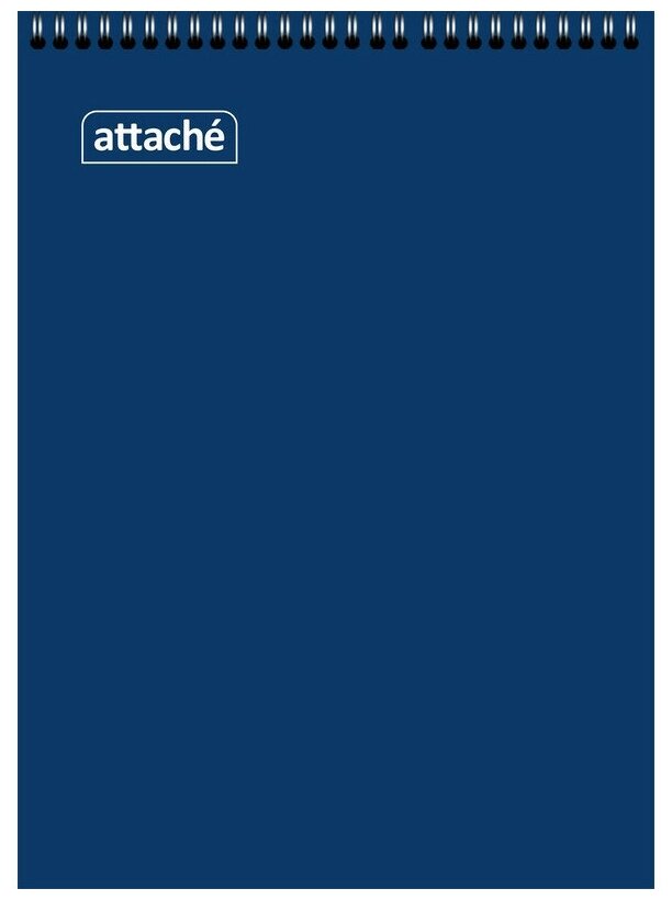 Блокнот на спирали А5 60л. ATTACHE, синий, блок 60г, обложка 215г 2 шт