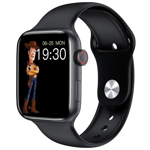 Умные смарт-часы Smart Watch HW22 PlusЭкран 175 дюймаБеспроводная зарядкаАктивное боковое колесико и кнопка Черный 279000₽