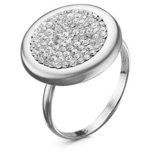 фото Кольцо "метеорит" посеребрение. цвет белый. 20 размер 5505122 красная пресня