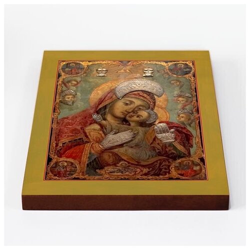 Сайданайская икона Божией Матери, печать на доске 20*25 см табынская икона божией матери печать на доске 20 25 см