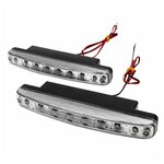 Дневные ходовые огни, светодиодные DRL 8LED, 2шт. универсальные - изображение