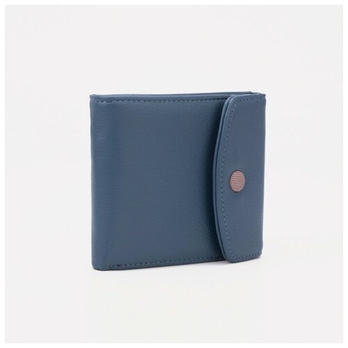 фото Кошелёк на магните, цвет синий