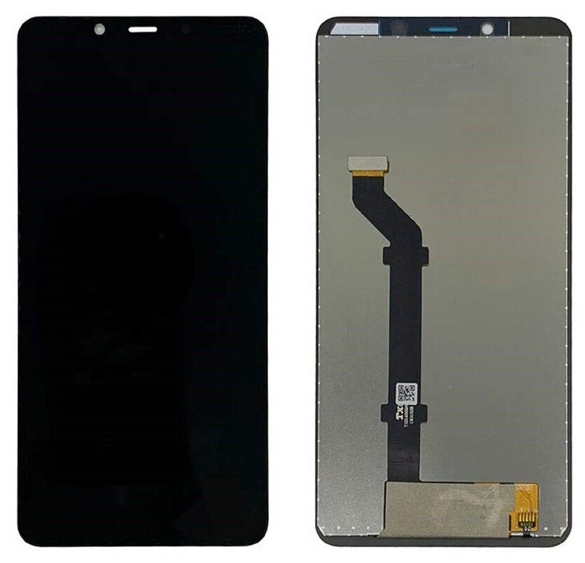 Дисплей (экран) в сборе с тачскрином для Nokia 3.1 Plus черный / 1440x720