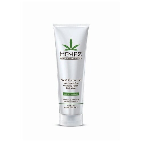 Гель HEMPZ для душа Кокос и Арбуз 250ml / Fresh Coconut&Watermelon Herbal Body Wash