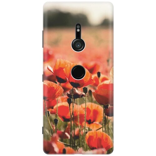 фото Re:pa накладка transparent для sony xperia xz3 с принтом "маки"