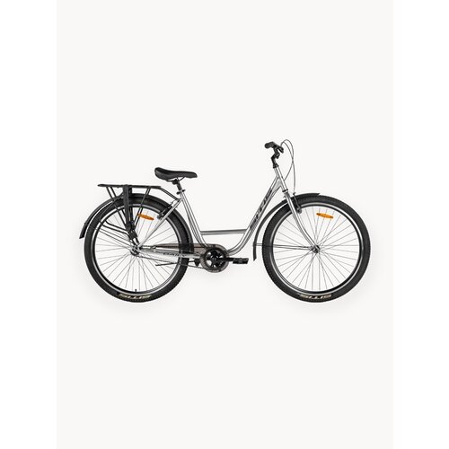 Велосипед городской SITIS DAILY SDLY 7.0 27,5 (2025) Silver для взрослых на рост 180-190 см, стальная рама