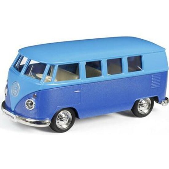 Масштабная инерционная модель Rmz City 554025MK 1:32 Volkswagen Type 2 T1 Transporter, матовый голубой