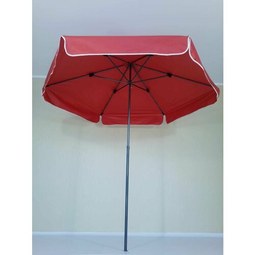 Зонт садовый d 1.8 m красный