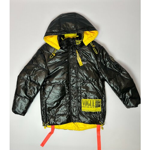 Куртка, размер 14, желтый, черный