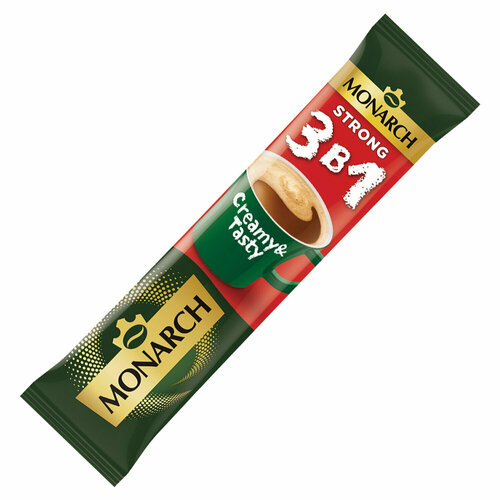 Кофе растворимый порционный MONARCH Original 3 в 1 "STRONG", 13,5 г, пакетик, 8060229 48 шт .