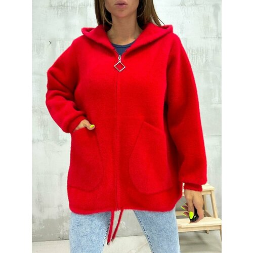 Кардиган размер 44/54, красный