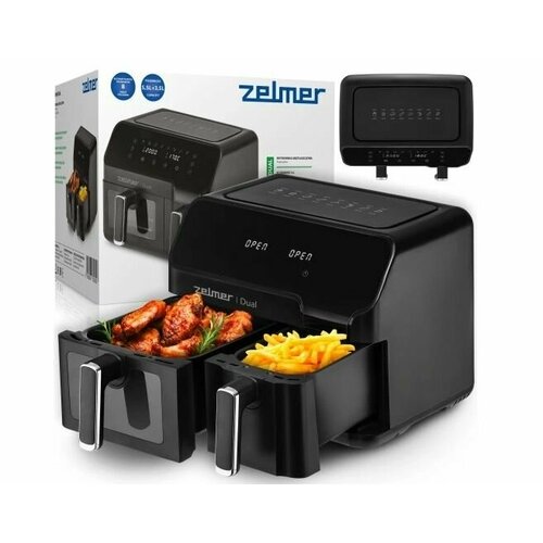 Аэрогриль Zelmer ZAF9000 2700 Вт 9 л черный 4503200₽