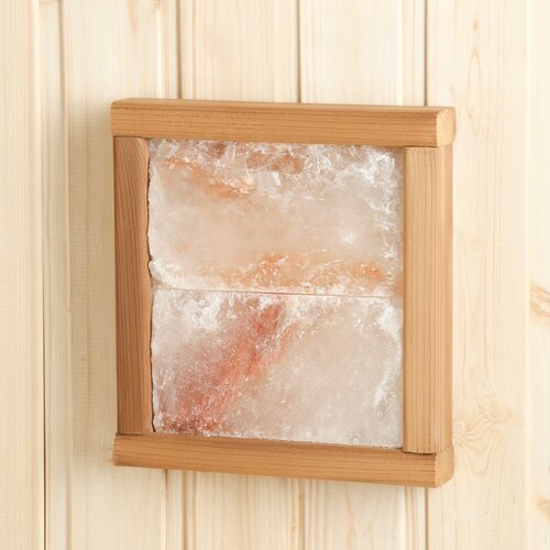 Соляная панель 2 плитки гималайской соли 25,5х24 см термо липа пастила ароматизированная нева бело розовая 450 г