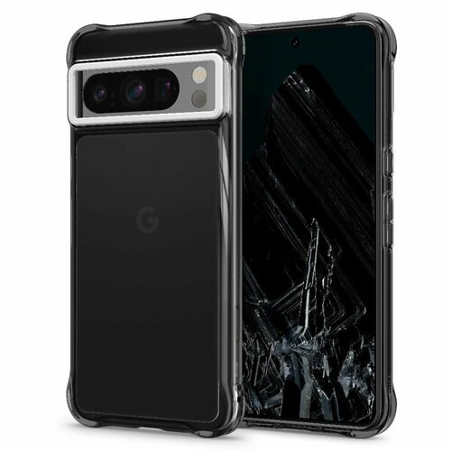 Чехол Spigen Cyrill на Google Pixel 8 Pro (ACS06343) Ultra Sheer / Спиген чехол для Пиксель 8 Про накладка, противоударный, с защитой камеры, темно-серый