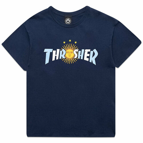 Футболка THRASHER, размер XL, синий