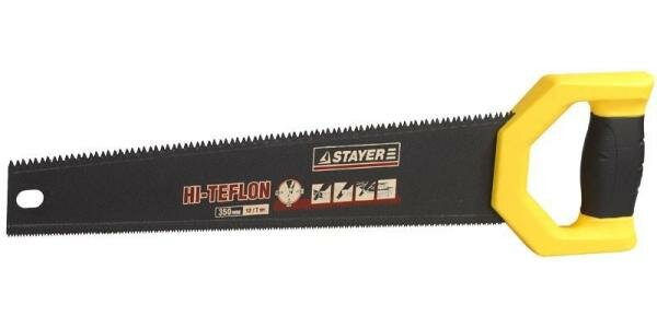 Ножовка двусторонняя STAYER 2-15089 DUPLEX 400 мм, 12 TPI прямой зуб + 7 TPI 3D универсальный зуб