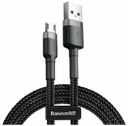 Кабель Baseus Cafule USB - microUSB (CAMKLF) 1 м, black/grey