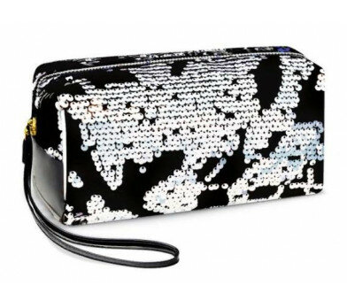 Пенал 1 отделение на молнии, 20,5*11*9,5 СМ "серебряный" пайетки 48769