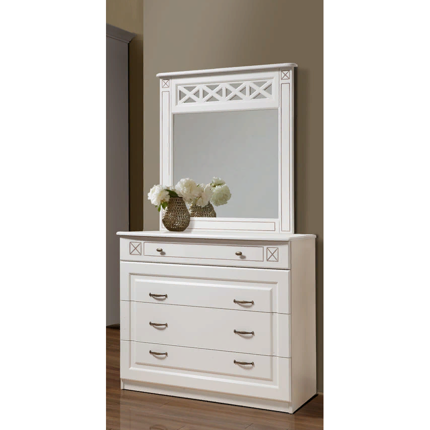 фото Комод Прованс 5 Орех ЛДСП/МДФ, с ящиками, для спальни, гостиной, прихожей, дома, дачи 1022х878х470 форест деко групп