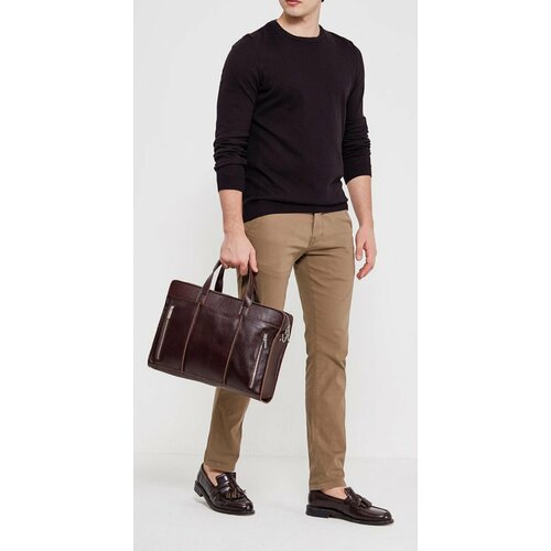 Портфель Igermann фактура матовая коричневый 12360₽