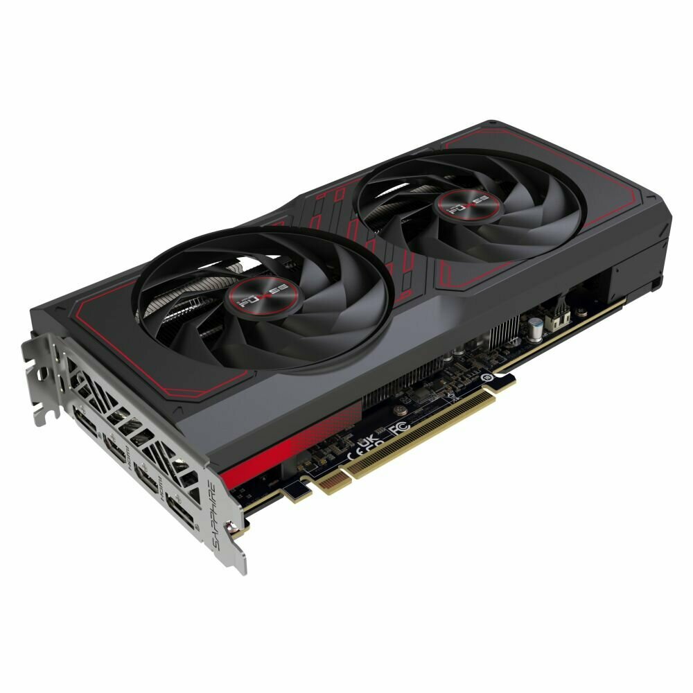 Видеокарта Sapphire RX7600XT PULSE GAMING OC 16GB GDDR6 128bit 2xDP 2xHDMI 2FAN