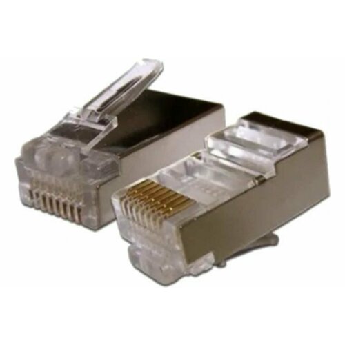 Коннектор RJ45 (8p8c) TWIST для витой пары, категория 5e (cat. 5e), экранированный (FTP), 20шт promotion super six unshielded twisted pair 058 oxygen free copper network cable cat6 gigabit network cable 300 m foot