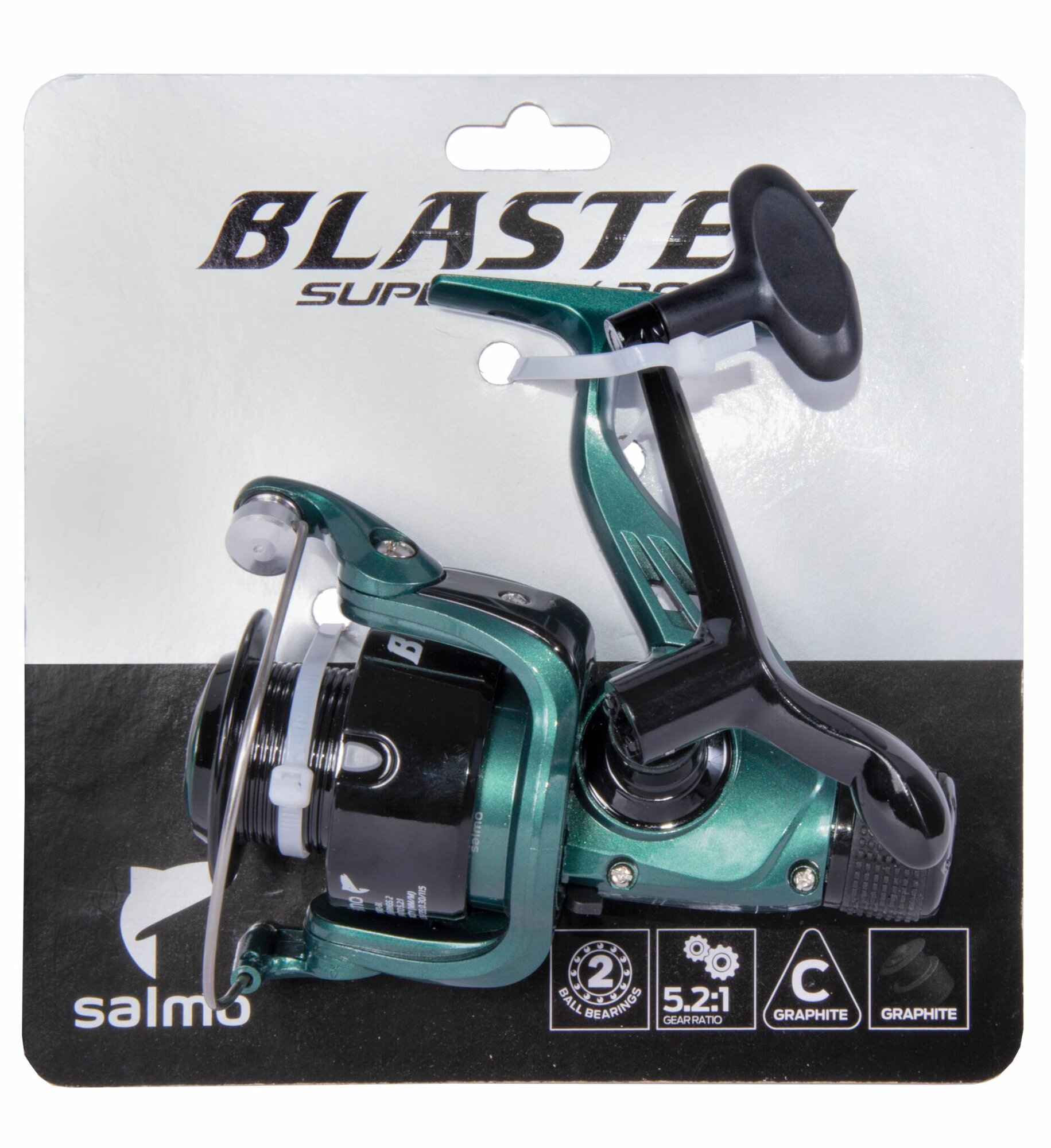 Катушка безынерционная Salmo Blaster SUPER 2 3000 RD 268г/5.2:1/115м-0,30мм