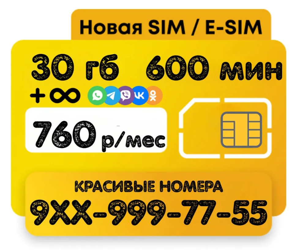 Sim-карта Красивый номер