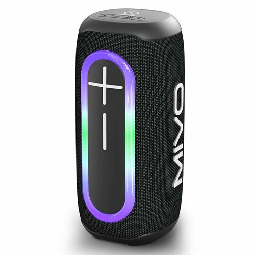 Портативная колонка Mivo M21, Bluetooth, IPX6, 30W, RGB, черный портативная колонка tfn quadro 3вт bluetooth 5 0 microsd microusb ipx6 1500мач черная