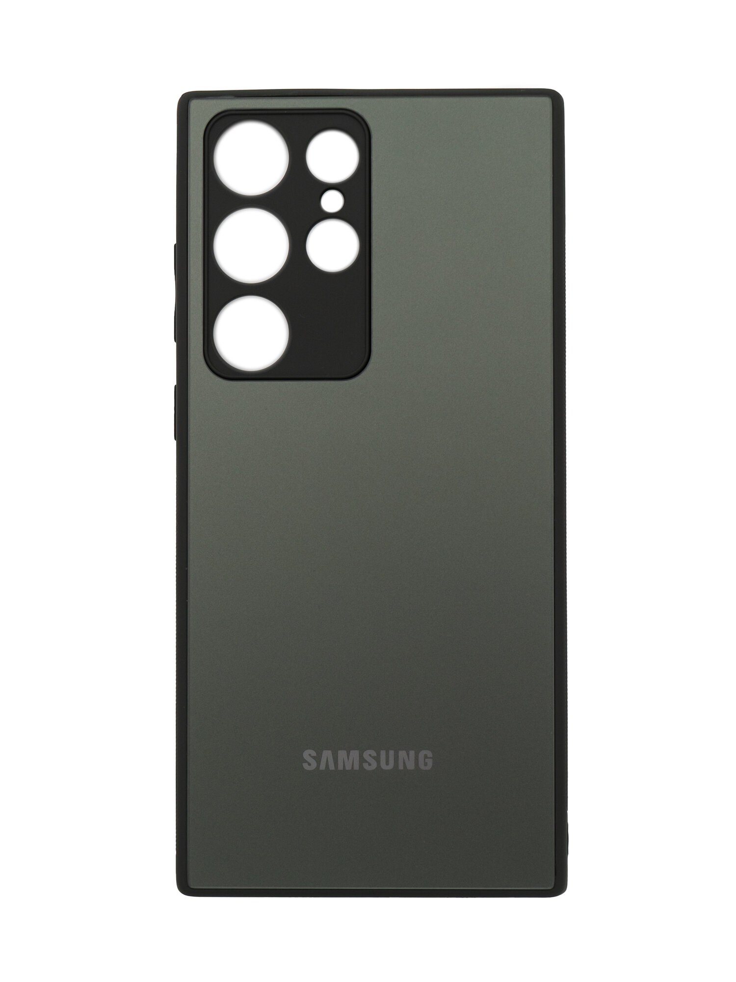 Чехол накладка Glass Case для Samsung S23 Ultra Зеленый (green)