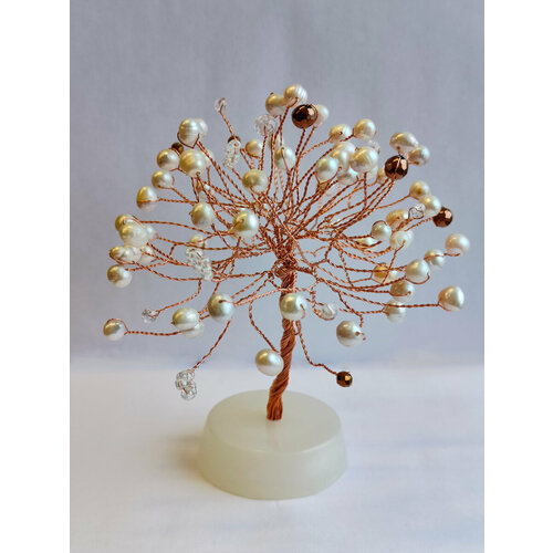 Дерево счастья из жемчуга и меди