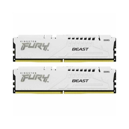 Оперативная память KINGSTON FURY Beast White DIMM DDR5 64GB 2x32GB 5600 MHz KF556C40BWK2-64 2539000₽