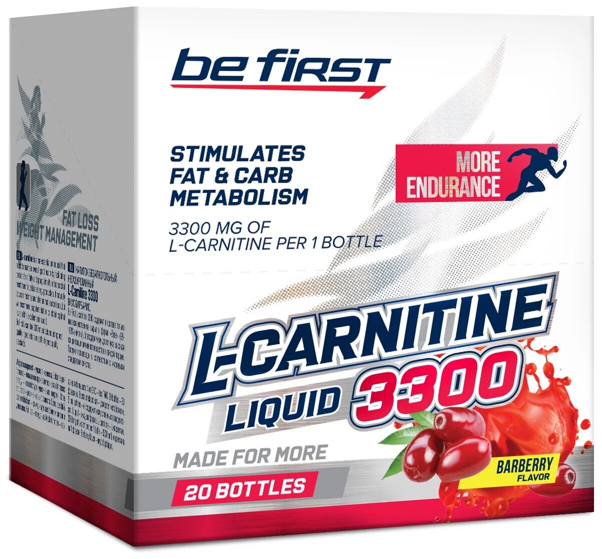 Be First L-Carnitine 3300 20 ампул Барбарис