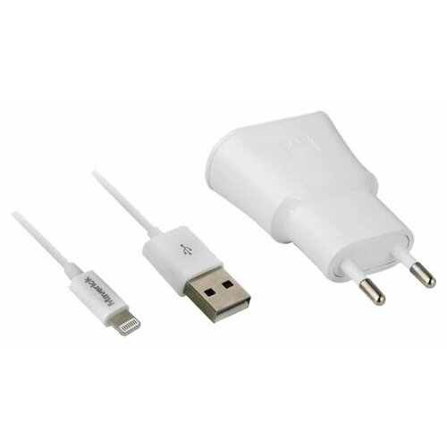 СЗУ Maverick 1A + кабель Lightning 1м. White