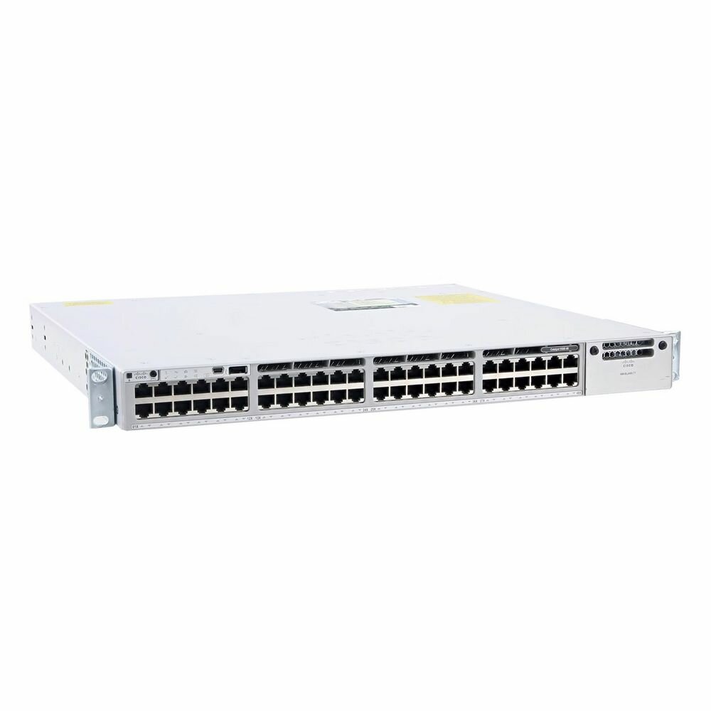 CISCO Коммутатор CISCO Catalyst 9300 48-port 1Gb copper with modular uplinks, PS 1x350W, Network Advantage, C9300-48T-A C9300