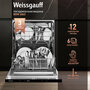 Встраиваемая посудомоечная машина с лучом на полу Weissgauff BDW 6062 D (модификация 2024 года),3 года гарантии, 3 корзины, 12 комплектов, 7 программ, авто программа, половинная загрузка, цифровой дисплей, полная защита от протечек, дозагрузка